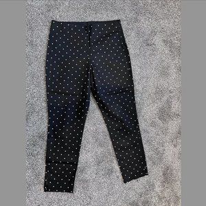 B&W Polka Dot Cigarette Pants - Old Navy